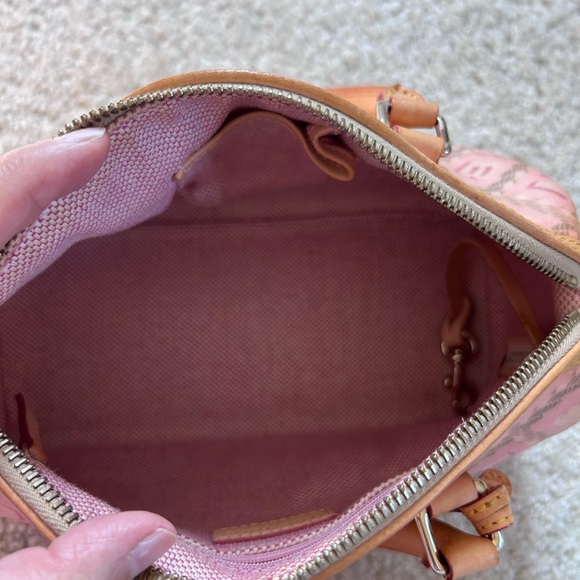 Dooney & Bourke Pink and Brown Satchel - Picture 6 of 10
